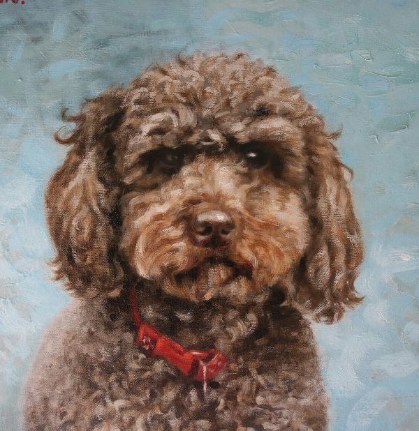 dog painted by Stephen Edwards