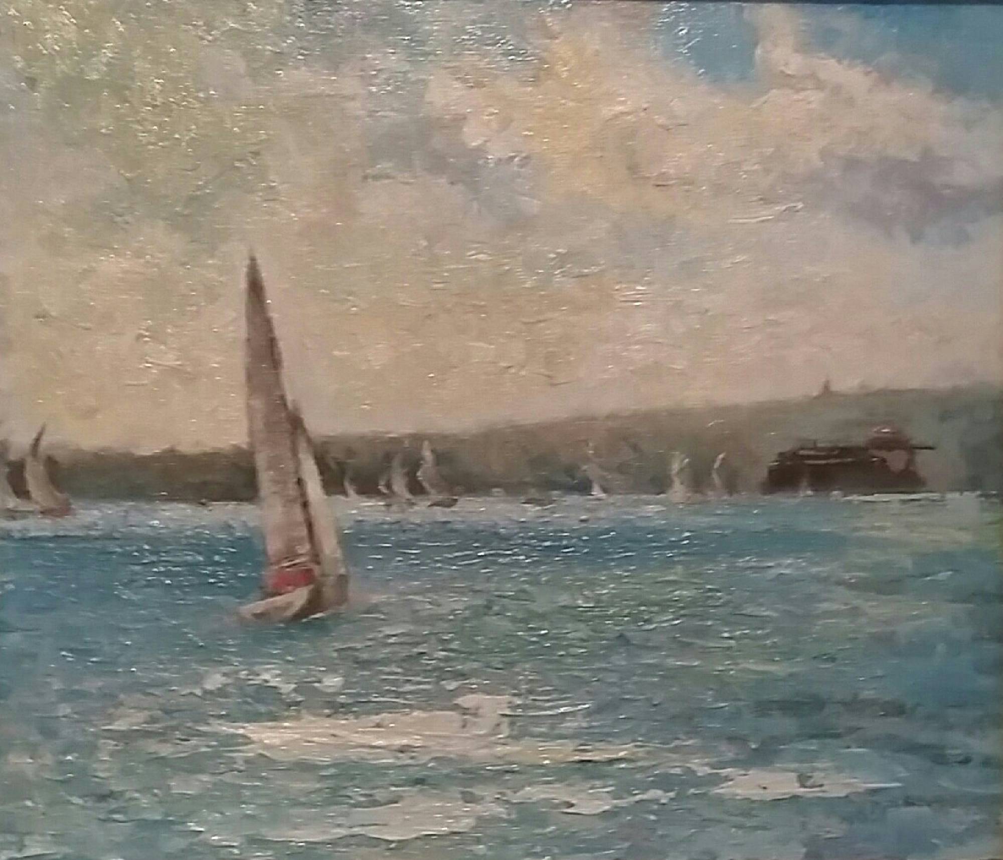 original yacht oil painting by Stephen Edwards