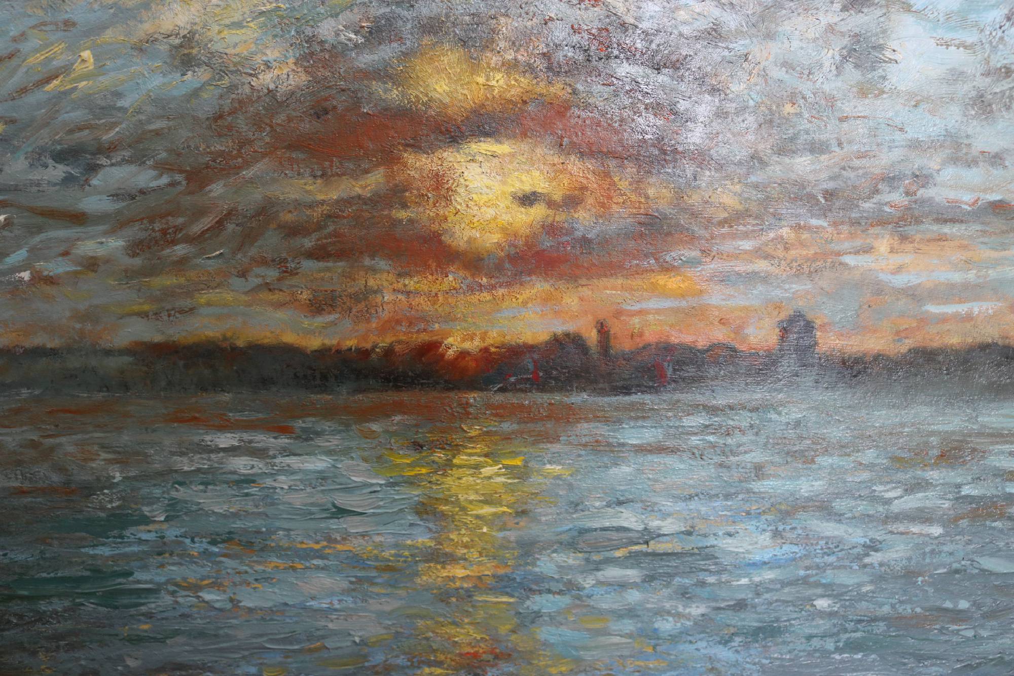 impressionist sunrise and sea by Stephen Edwards