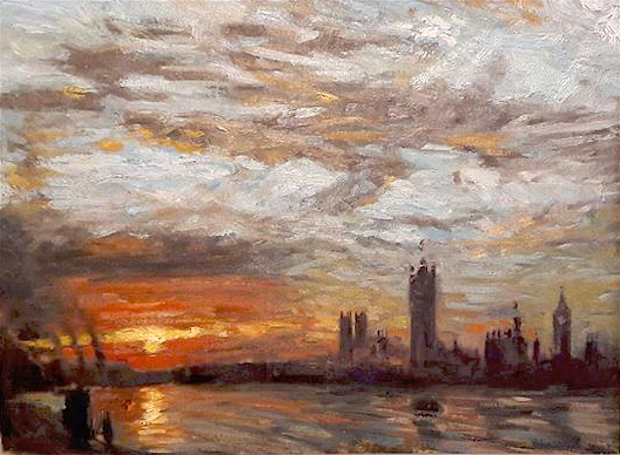 Father Thames sunset by Stephen Edwards